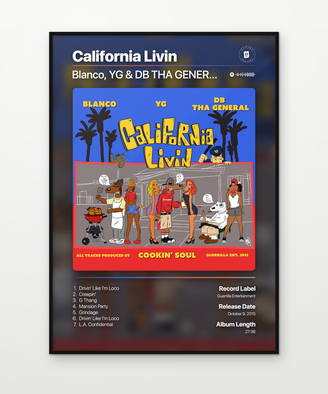 Blanco YG DB THA GENERAL California Livin