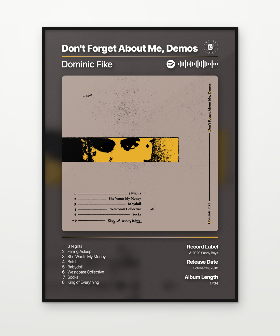 Dominic Fike Dont Forget About Me Demos
