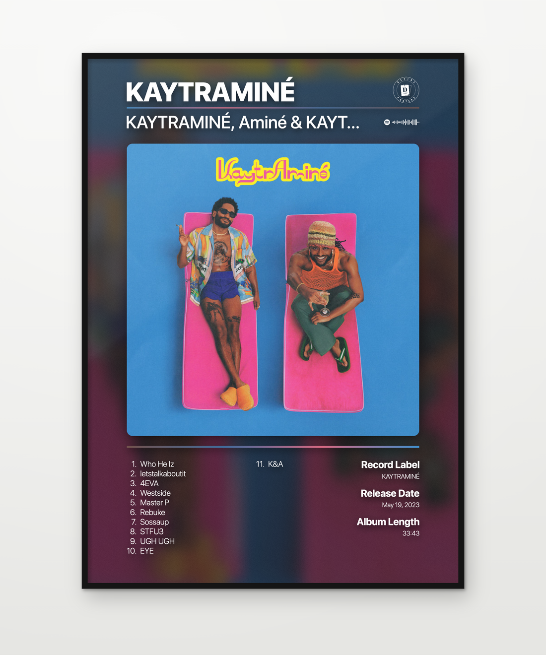KAYTRAMINÉ Aminé KAYTRANADA KAYTRAMINÉ