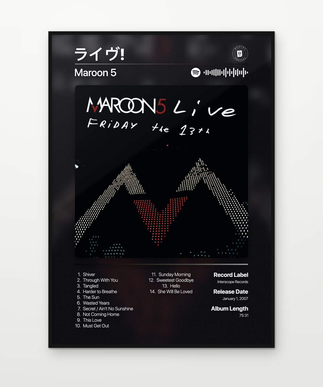 Maroon 5 Posters