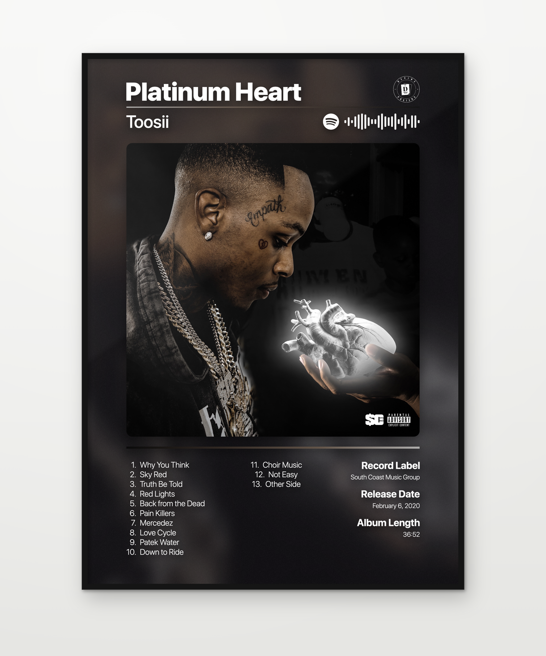 Toosii Platinum Heart 2020