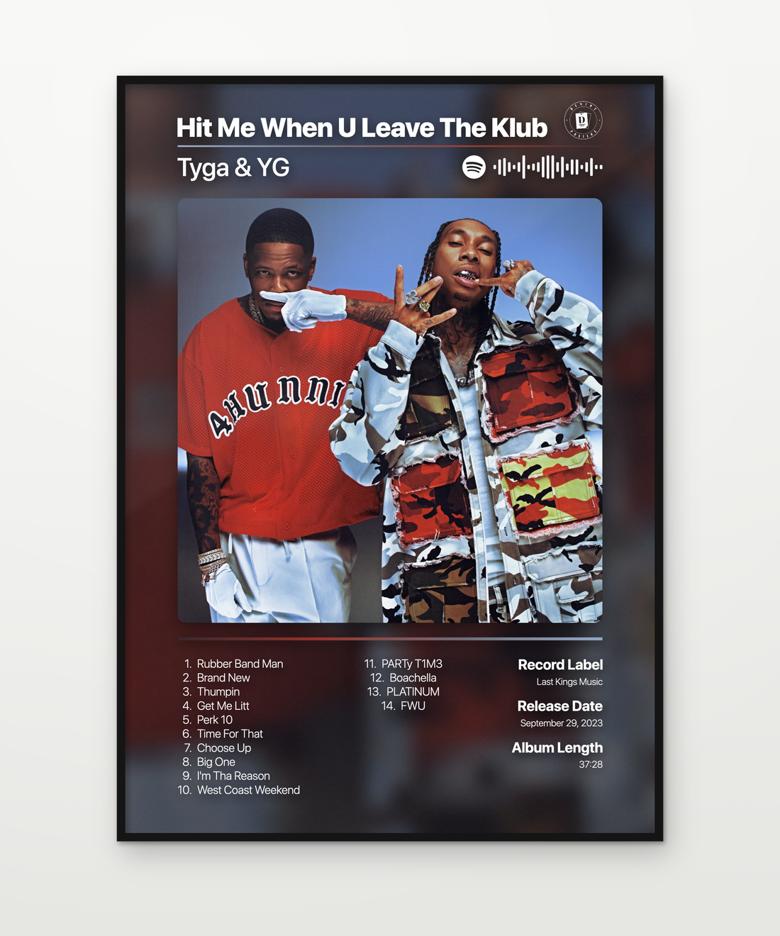 Tyga YG Hit Me When U Leave The Klub The Playlist