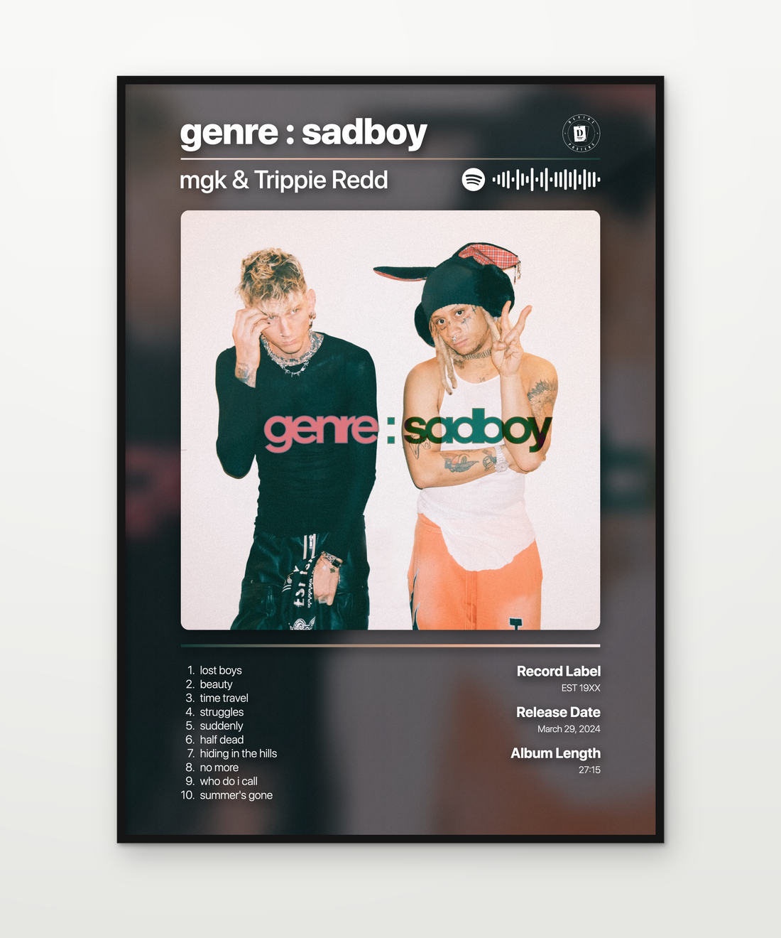 mgk Trippie Redd genre sadboy