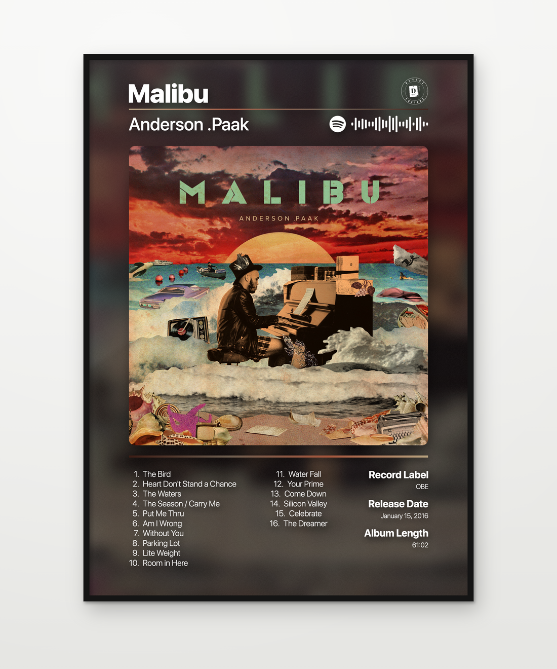 Anderson Paak Malibu