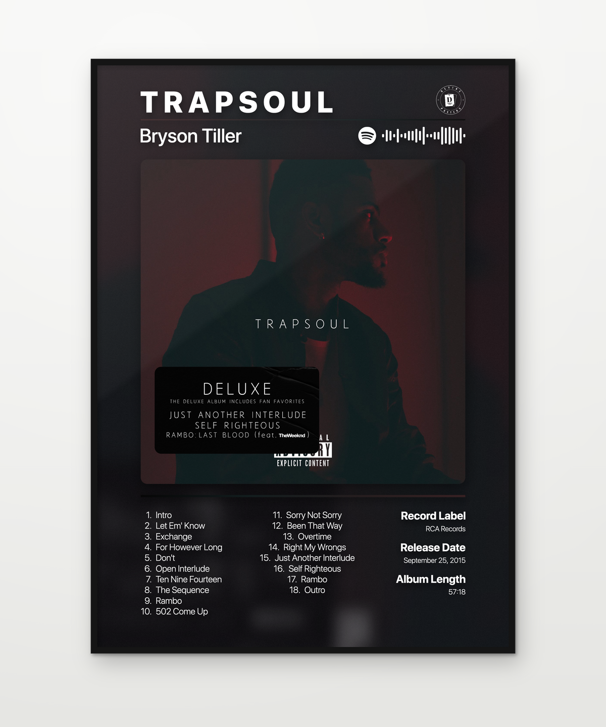 Bryson Tiller T R A P S O U L 2015