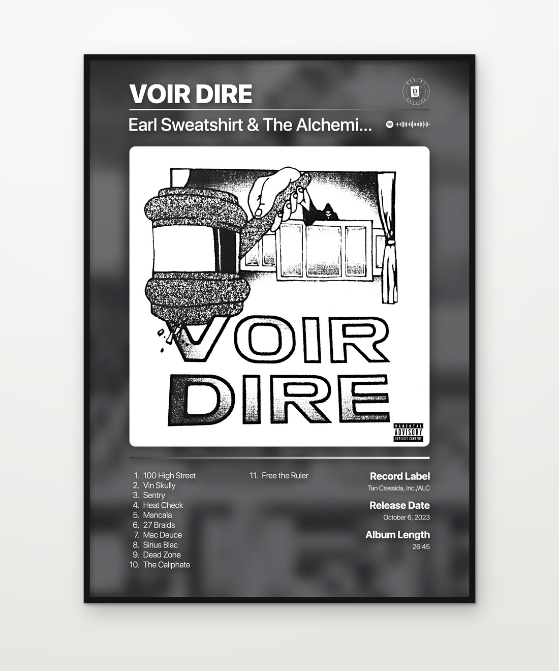Earl Sweatshirt The Alchemist VOIR DIRE