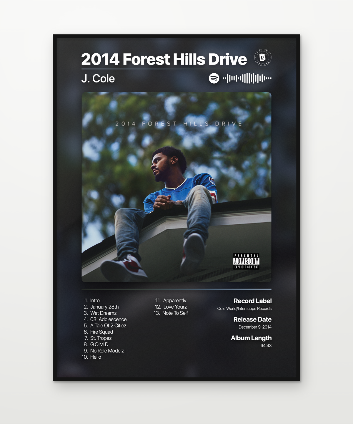J Cole 2014 Forest Hills Drive 2014