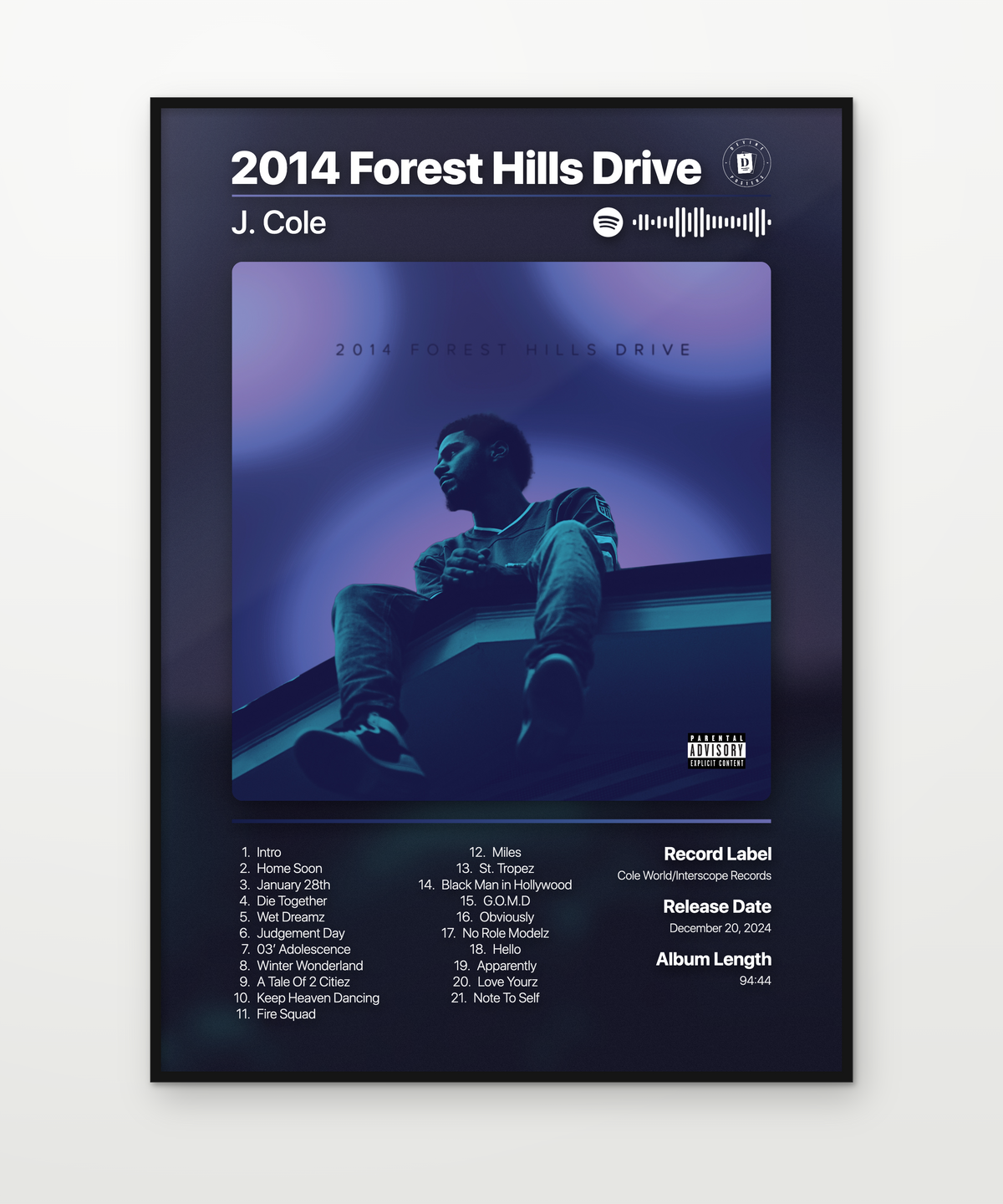 J Cole 2014 Forest Hills Drive