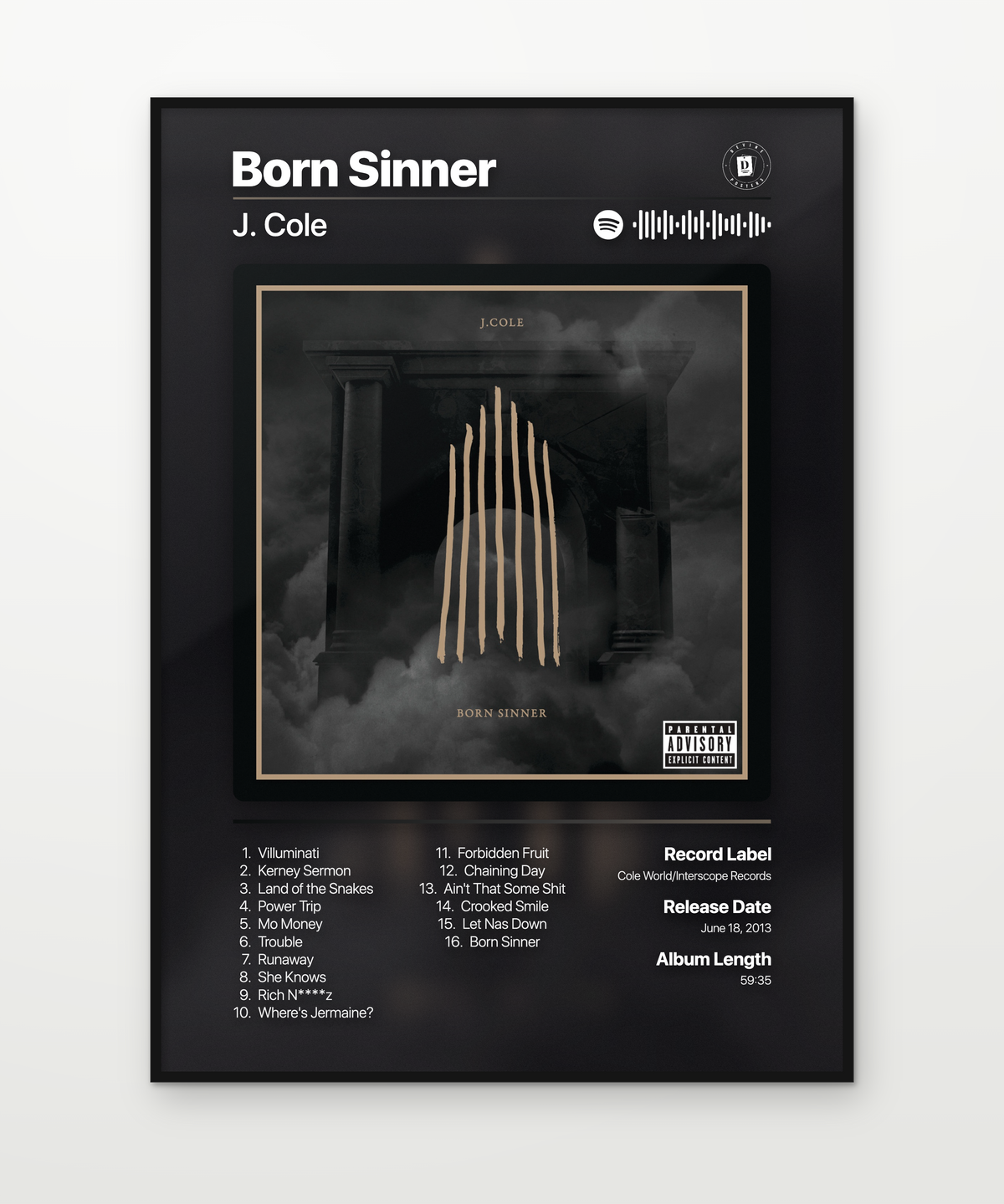 J Cole Born Sinner 2013