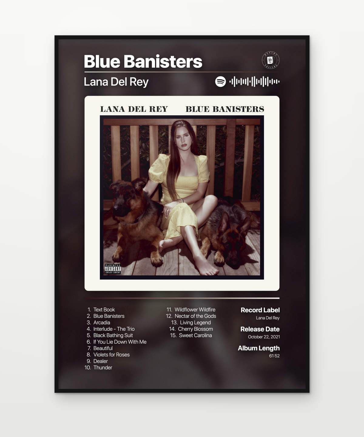 Lana Del Rey Blue Banisters