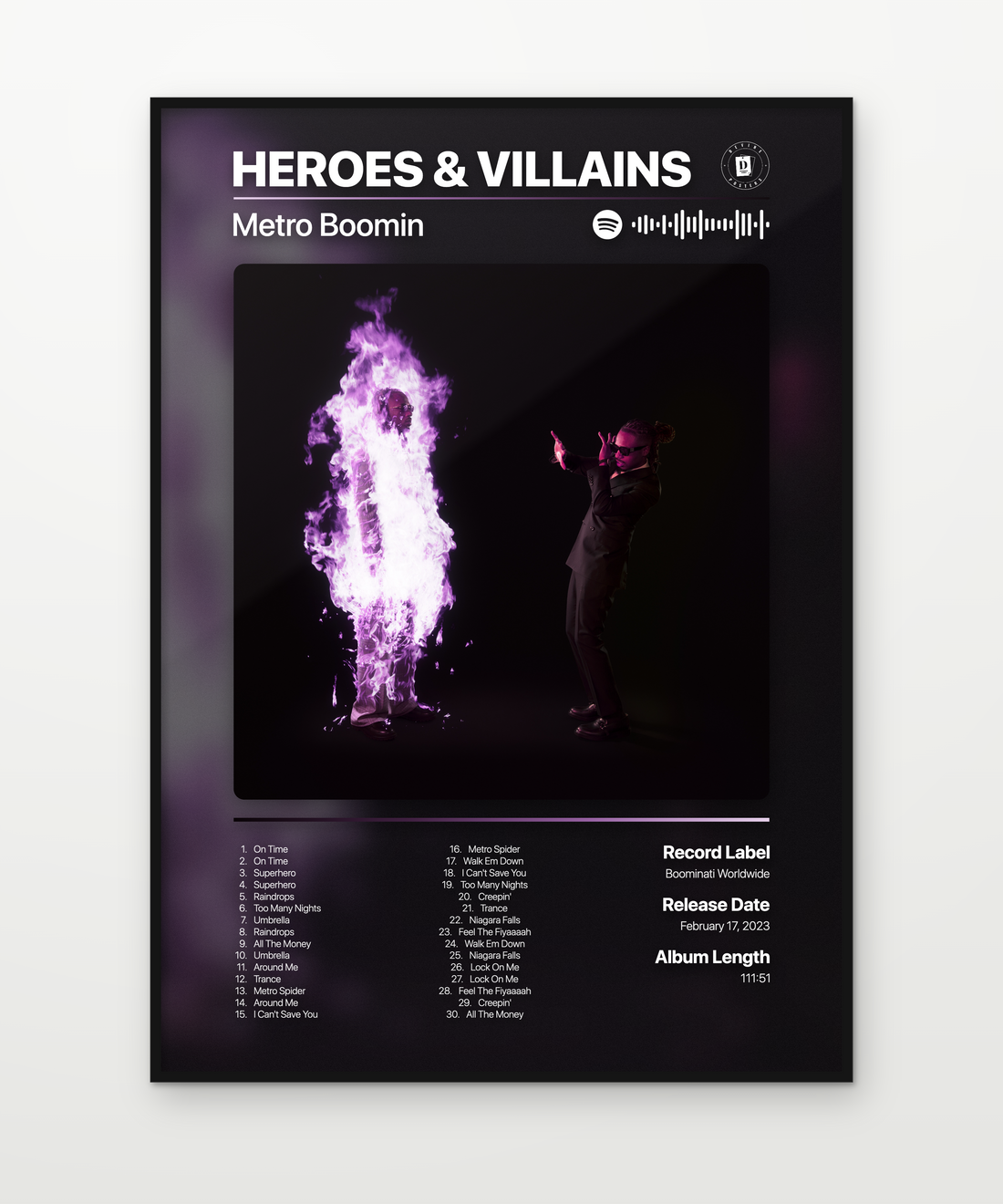 Metro Boomin HEROES VILLAINS