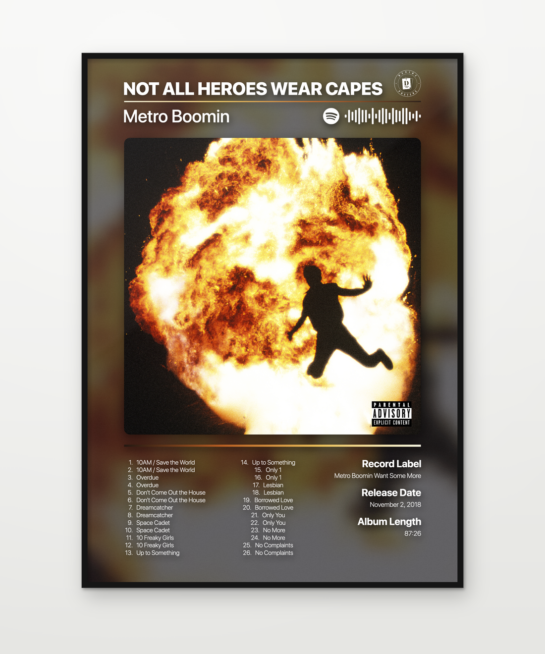 Metro Boomin NOT ALL HEROES WEAR CAPES 2018