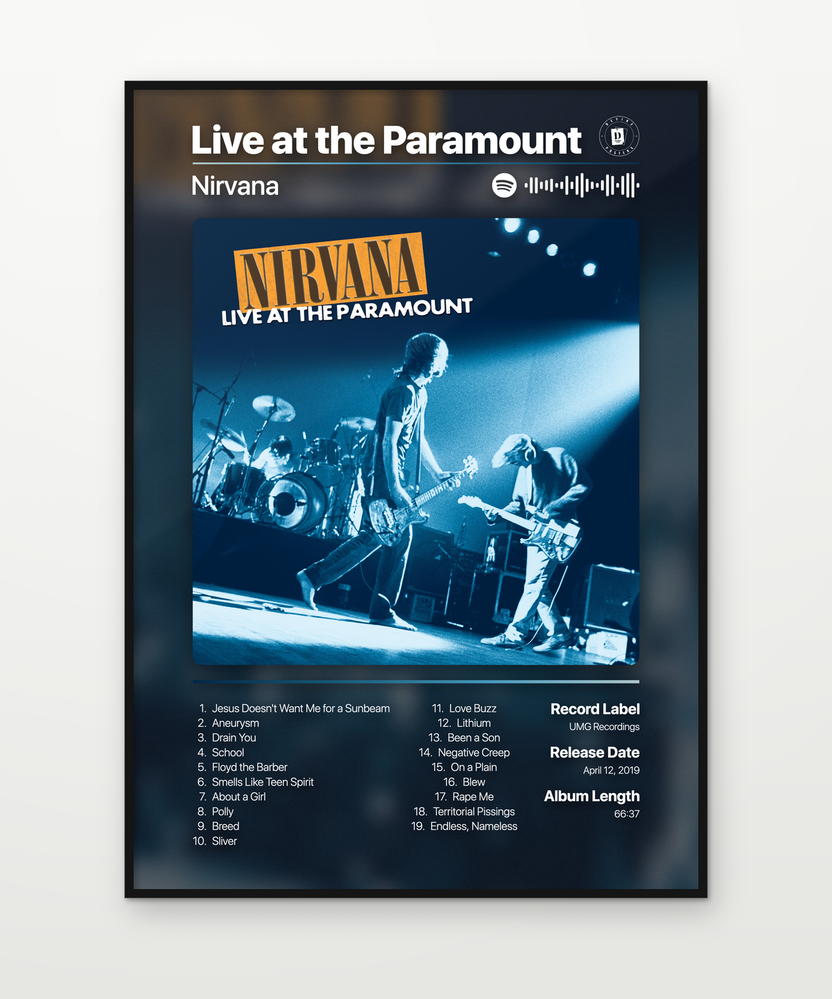 Nirvana Live at the Paramount