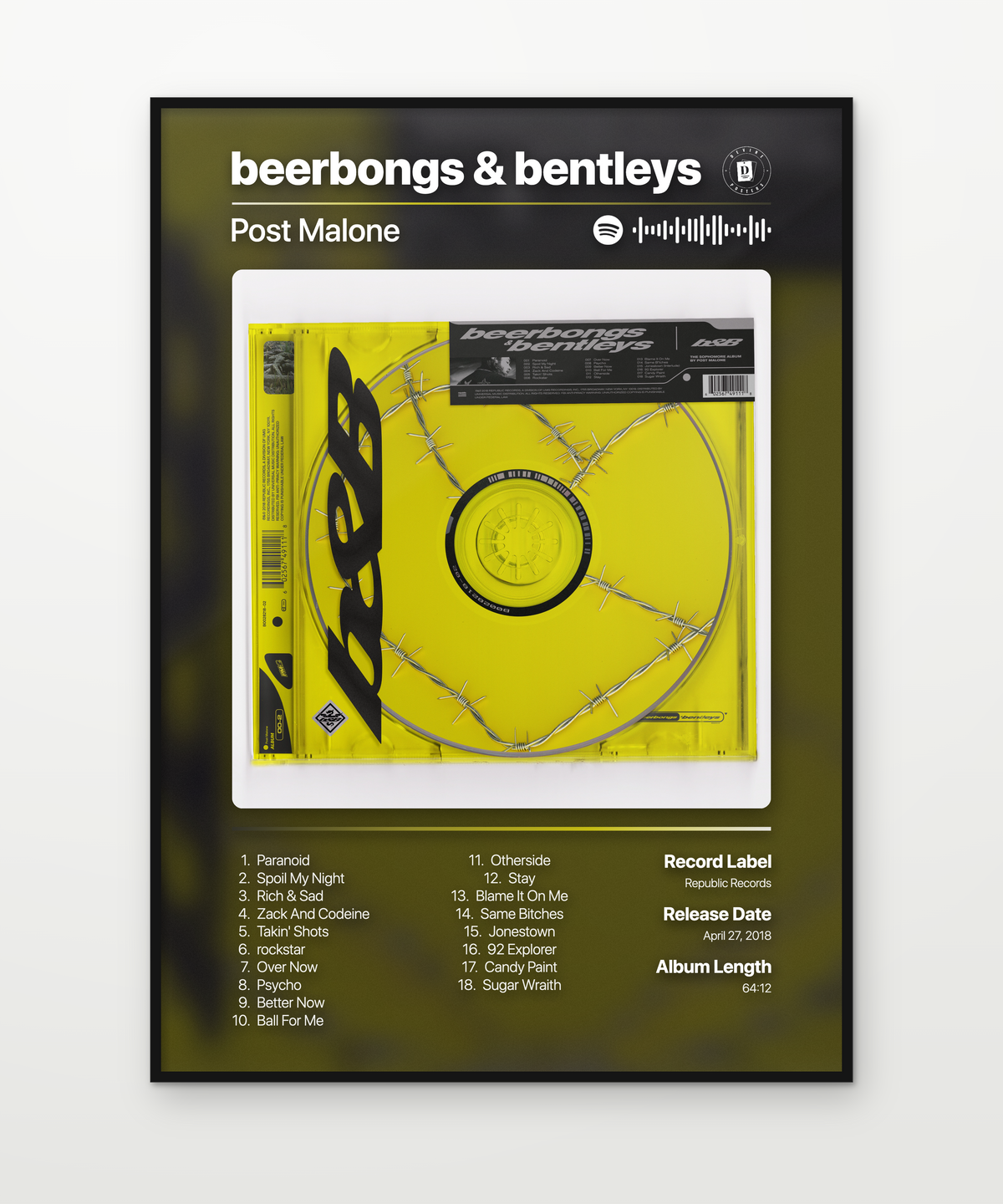 Post Malone beerbongs bentleys