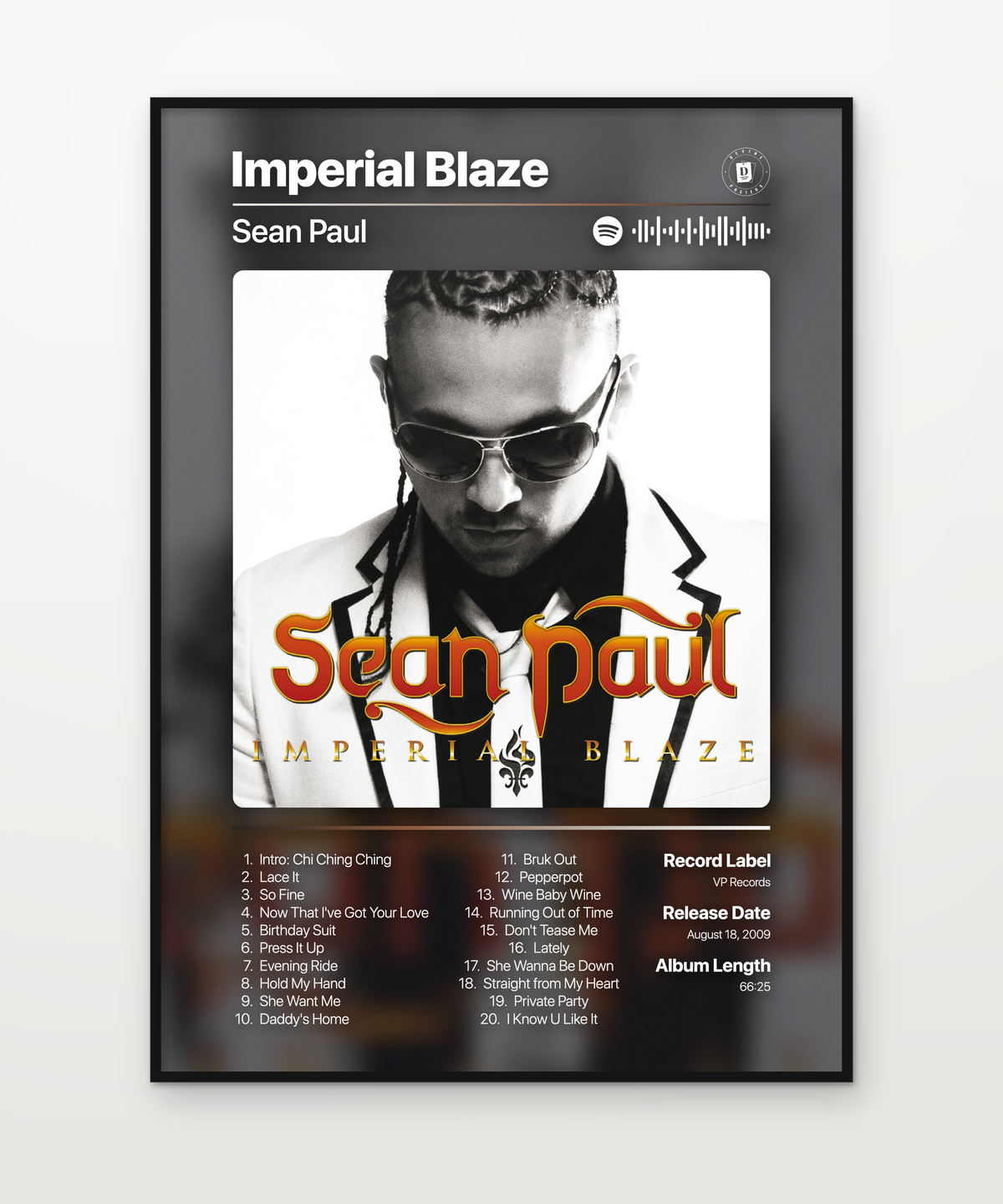 Sean Paul Imperial Blaze 2009
