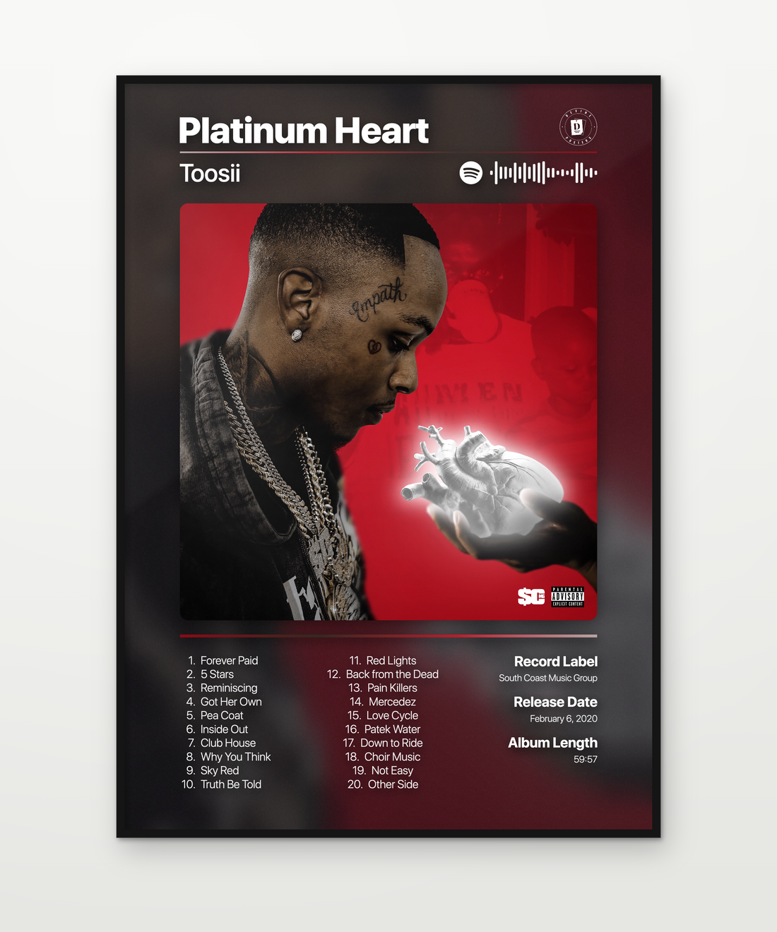Toosii Platinum Heart