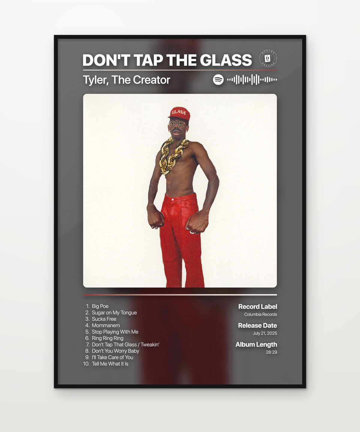 Tyler The Creator DONT TAP THE GLASS