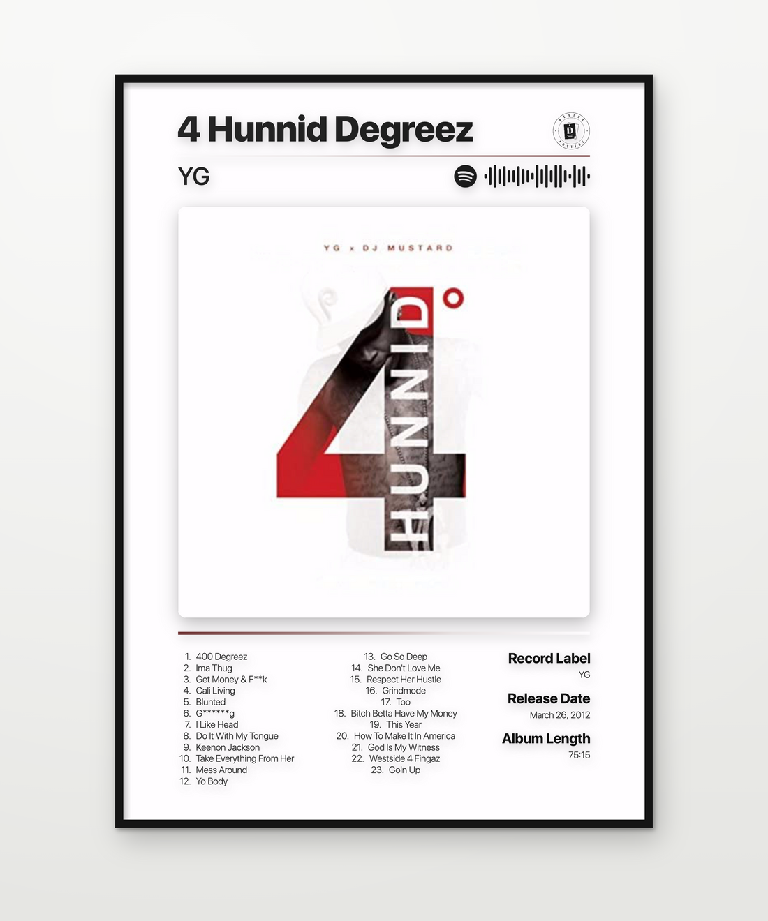 YG 4 Hunnid Degreez