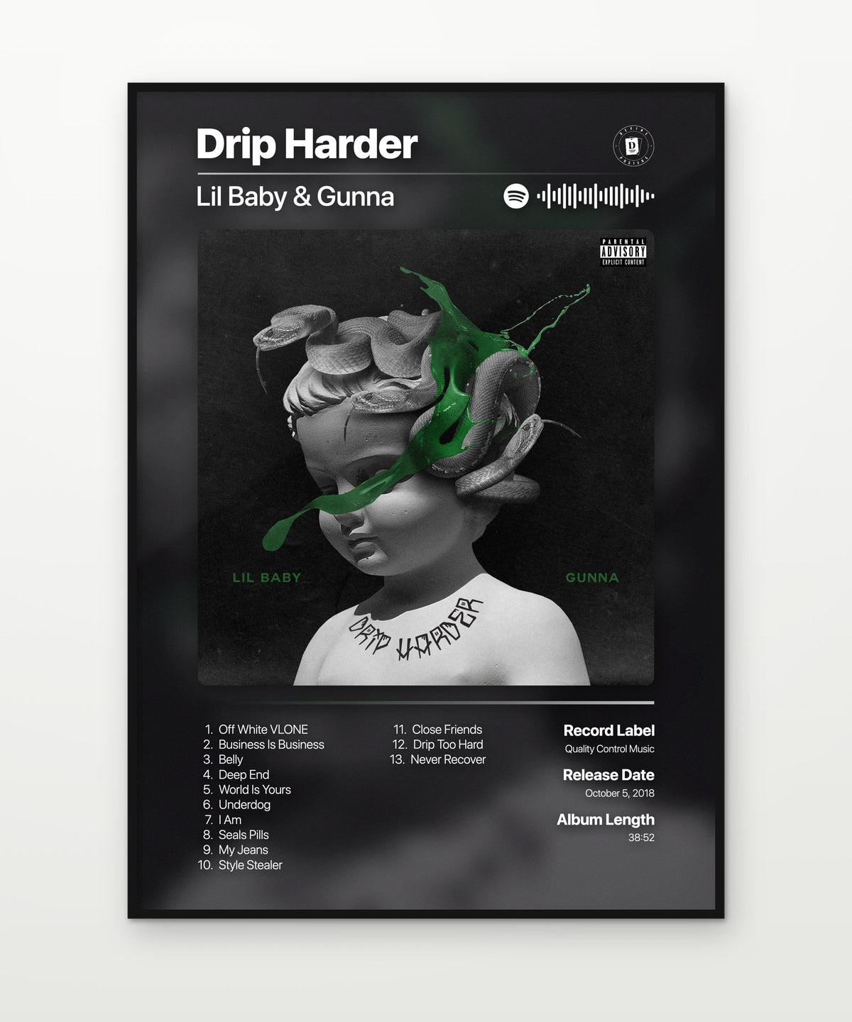 Lil Baby and Gunna Drip Harder album poster mockup