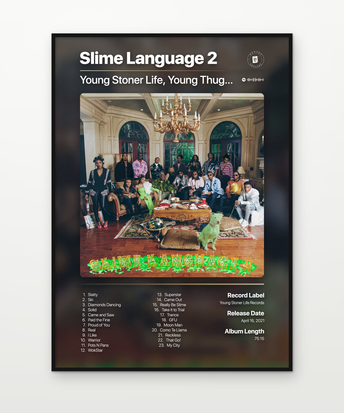 Slime Language 2 album poster mockup