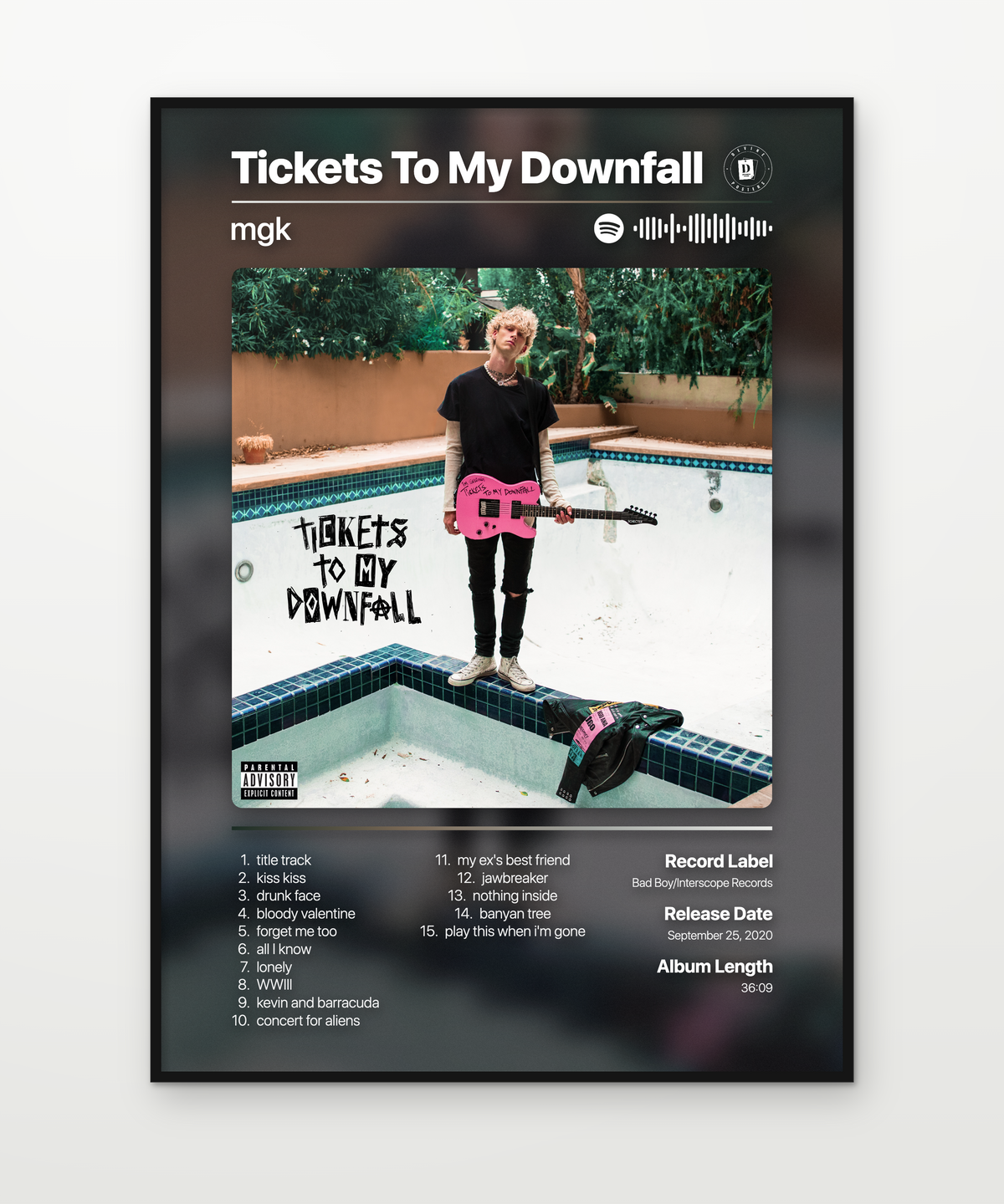 mgk Tickets To My Downfall 2020 2